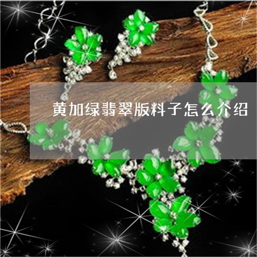 黄加绿翡翠版料子怎么介绍/2023061911591