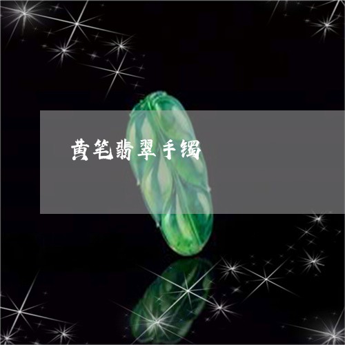 黄笔翡翠手镯/2023071520582