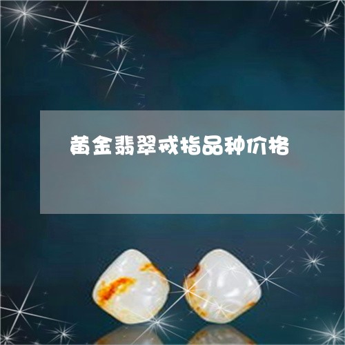 黄金翡翠戒指品种价格/2023060331484