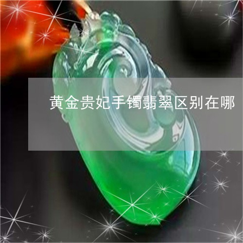 黄金贵妃手镯翡翠区别在哪/2023071163924