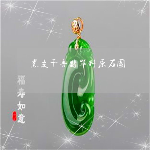 黑皮干青翡翠料原石图/2023060304057