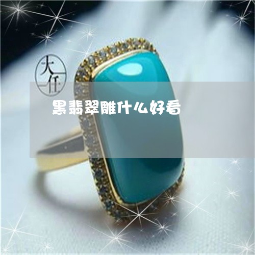 黑翡翠雕什么好看/2023022693949