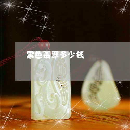 黑色翡翠多少钱/2023032104828