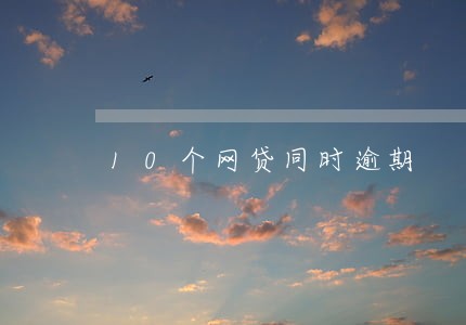 10个网贷同时逾期 10个网贷同时逾期