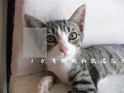 10号到期扣款过几天会算逾期