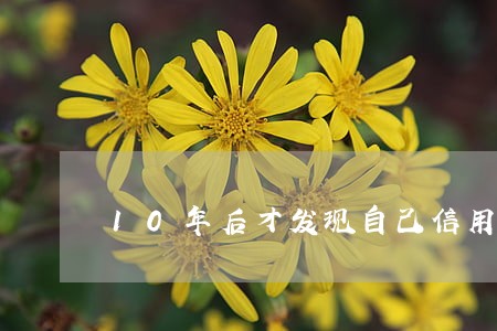10年后才发现自己信用卡逾期