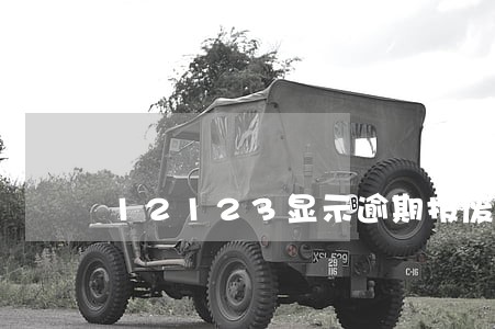 12123显示逾期报废 12123显示逾期报废