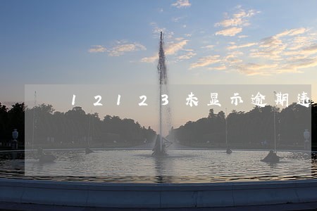 12123未显示逾期违章 12123未显示逾期违章