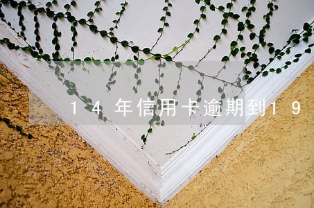 14年信用卡逾期到19年 14年信用卡逾期到19年