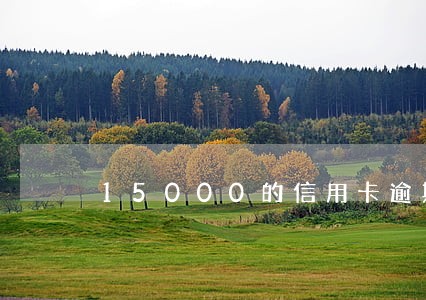 15000的信用卡逾期4天没还 15000的信用卡逾期4天没还