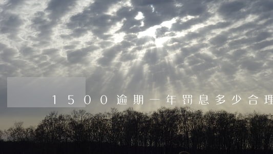 1500逾期一年罚息多少合理 1500逾期一年罚息多少合理