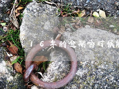 16年的逾期啥时候能消除 16年的逾期啥时候能消除