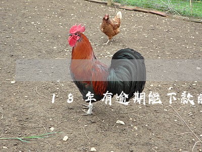 18年有逾期能下款的 18年有逾期能下款的