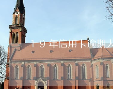 19年信用卡逾期人数