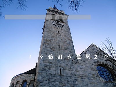 1万信用卡逾期2个月 1万信用卡逾期2个月
