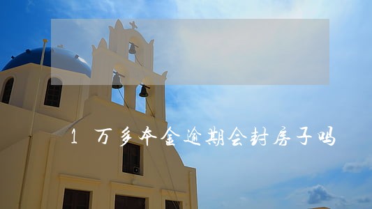 1万多本金逾期会封房子吗 1万多本金逾期会封房子吗