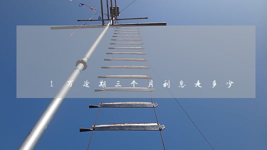 1万逾期三个月利息是多少 1万逾期三个月利息是多少