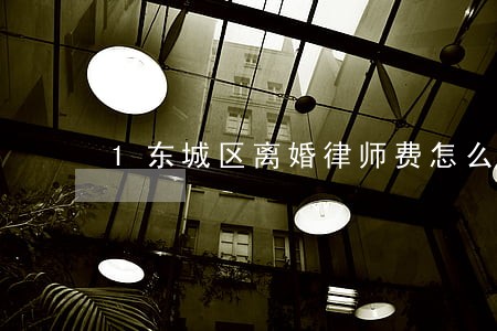 1东城区离婚律师费怎么收取 1东城区离婚律师费怎么收取