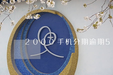 2000手机分期逾期5年 2000手机分期逾期5年