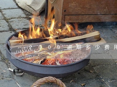 2000逾期多少费用正常 2000逾期多少费用正常
