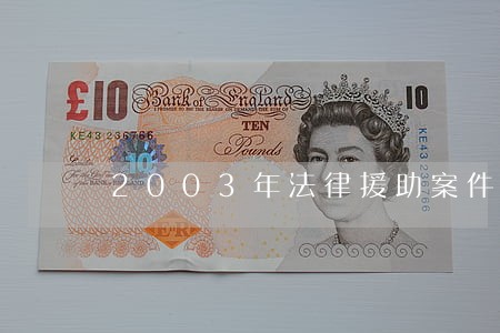 2003年法律援助案件 2003年法律援助案件