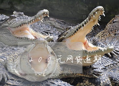 200元网贷逾期