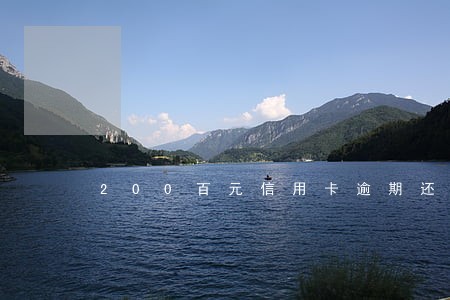 200百元信用卡逾期还款 200百元信用卡逾期还款