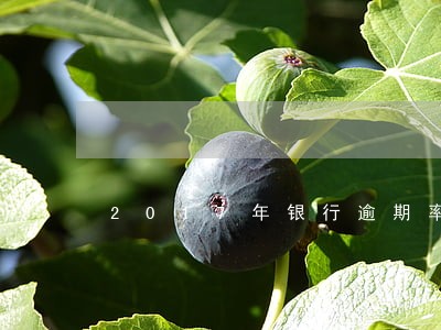 2017年银行逾期率 2017年银行逾期率