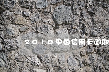 2018中国信用卡逾期报告 2018中国信用卡逾期报告