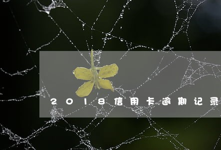 2018信用卡逾期记录消除 2018信用卡逾期记录消除
