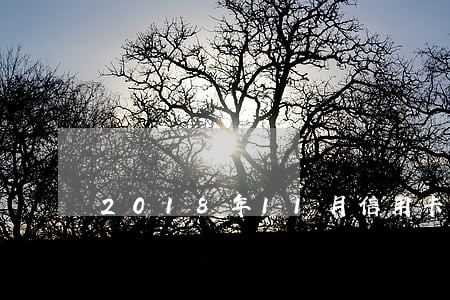 2018年11月信用卡逾期新规 2018年11月信用卡逾期新规