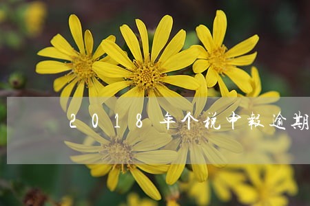 2018年个税申报逾期 2018年个税申报逾期