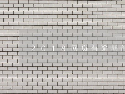 2018网贷有逾期能贷款口子 2018网贷有逾期能贷款口子