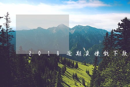 2018逾期负债能下款的口子 2018逾期负债能下款的口子