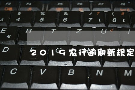 2019农行逾期新规定