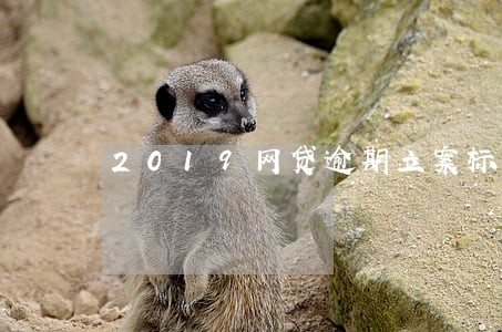 2019网贷逾期立案标准 2019网贷逾期立案标准