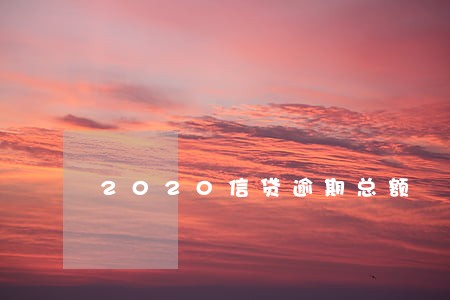 2020信贷逾期总额 2020信贷逾期总额