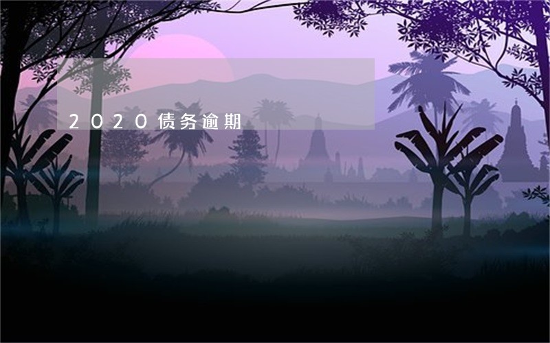 2020债务逾期 2020债务逾期
