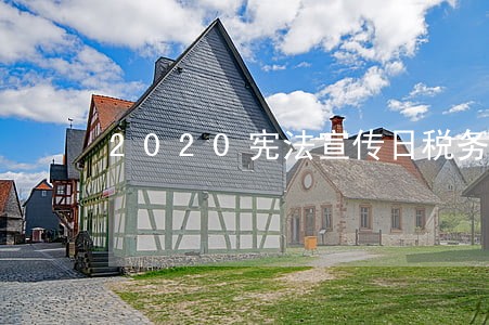 2020宪法宣传日税务 2020宪法宣传日税务