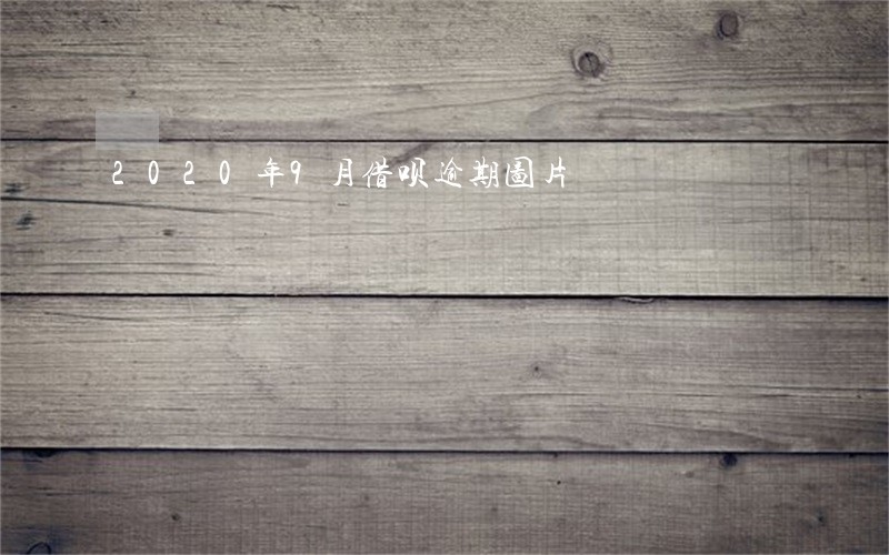 2020年9月借呗逾期图片