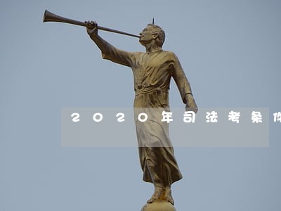 2020年司法考条件