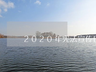2020年宪法宣传口号大全 2020年宪法宣传口号大全