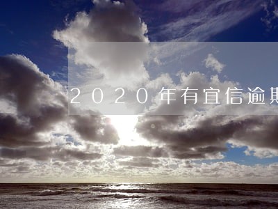 2020年有宜信逾期上门的么 2020年有宜信逾期上门的么