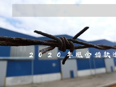 2020年现金借款逾期 2020年现金借款逾期
