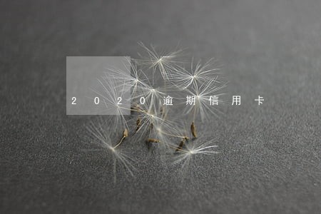 2020逾期信用卡 2020逾期信用卡