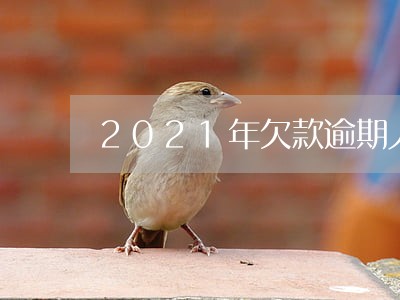 2021年欠款逾期人数大增