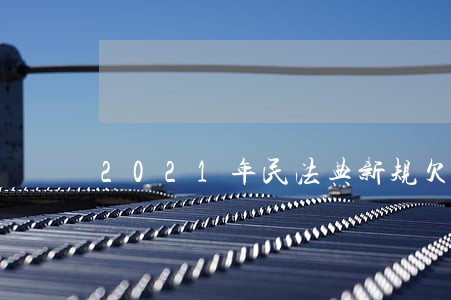2021年民法典新规欠钱 2021年民法典新规欠钱