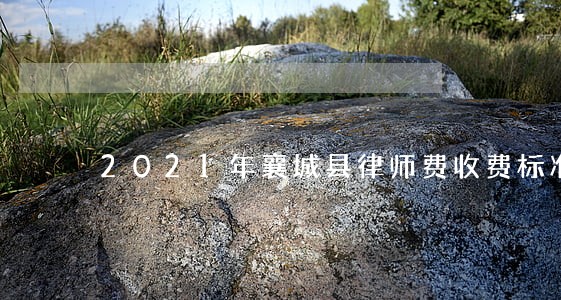 2021年襄城县律师费收费标准 2021年襄城县律师费收费标准