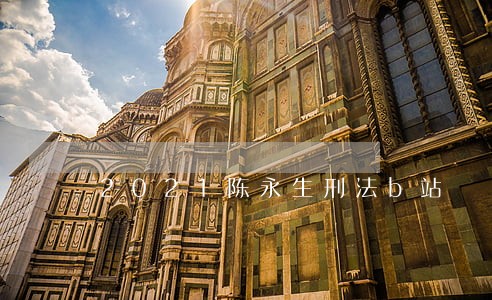 2021陈永生刑法b站 2021陈永生刑法b站