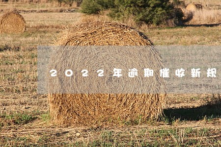 2022年逾期催收新规 2022年逾期催收新规